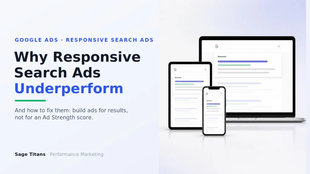 A Google ad shown on different devices banner