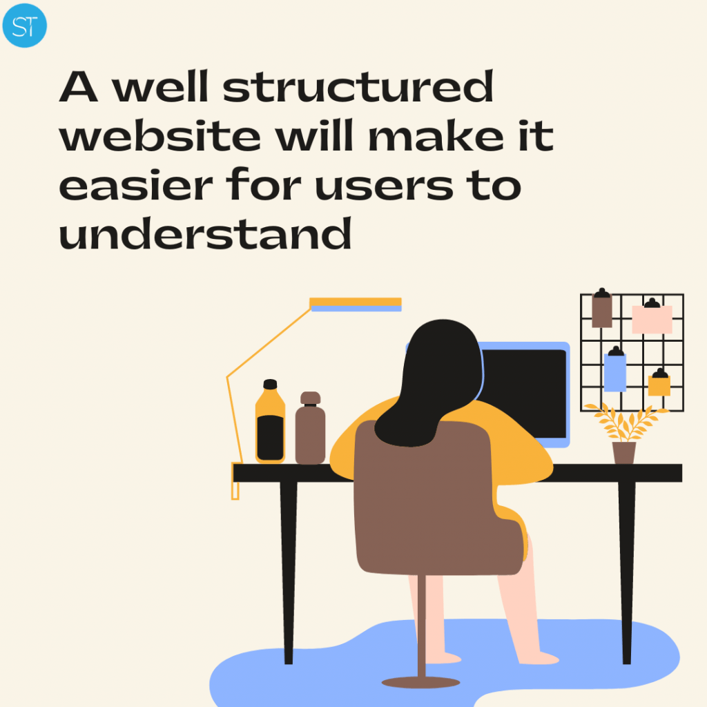 a well structured website will make it easier for users tto understand